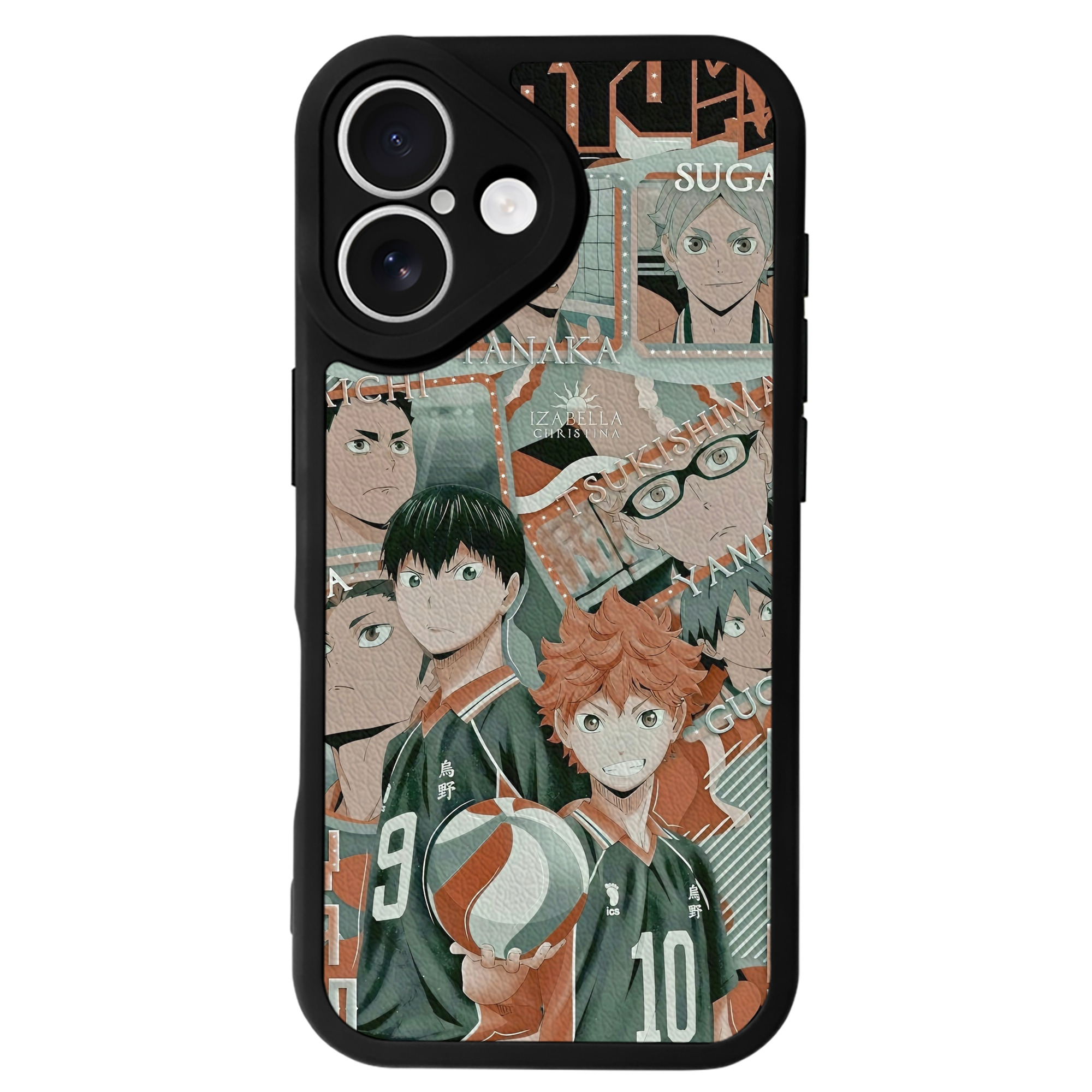 （画像用） ハイキュー!! Haikyu!! 【iPhone 16シリーズ対応】シリコンスマホケース（レザー調） 材質：シリコン